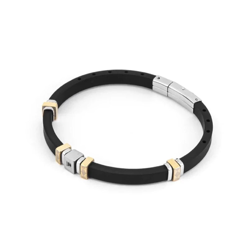 Bracciale Uomo 4US con Gomma Nera 4UBR4441