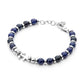 Bracciale Uomo 4US con Sfere Blu e Ancora 4UBR4961