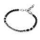 Bracciale Uomo 4US con Zirconi e Pietre in Ematite 4UBR5092