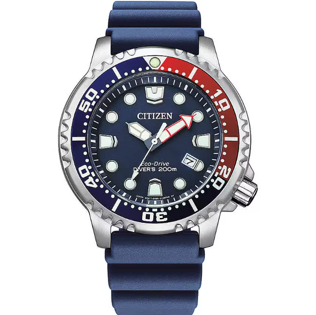 Reloj Promaster Hombre Acero, Azul y Rojo BN0168-06L