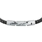 Bracciale Uomo Moody Nero e Acciaio SQH58