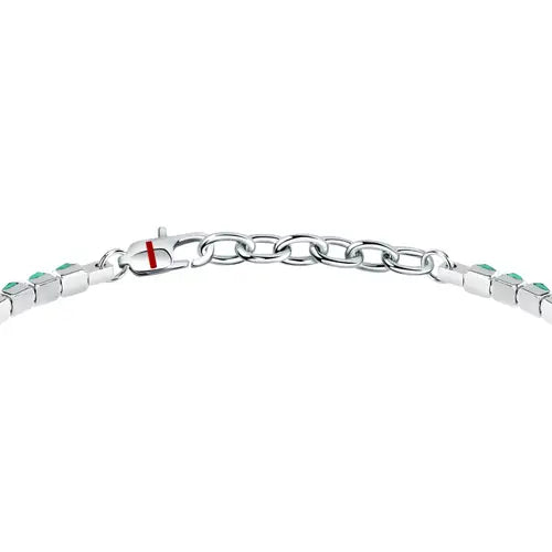 Bracciale Uomo Tennis con Zirconi Verdi SANN52