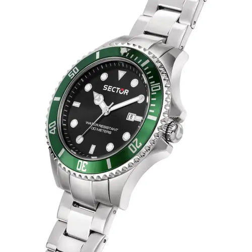 Orologio Uomo 230 Acciaio, Nero e Verde R3253161041