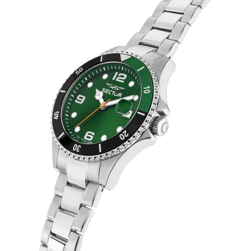 Orologio Uomo 230 Acciaio, Nero e Verde R3253161050