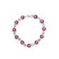 Bracciale Rodiato con Zirconi e Cuori 500916B