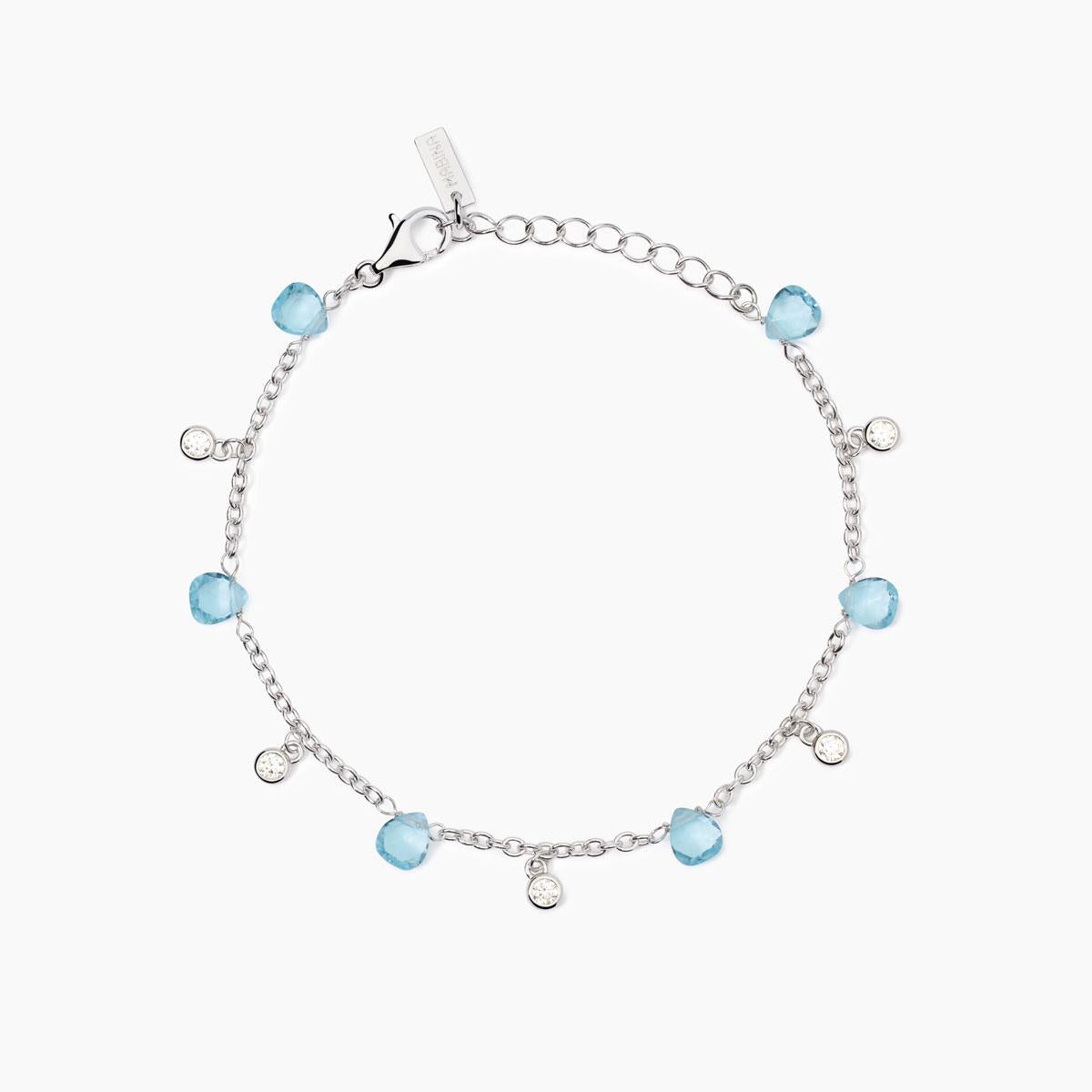 Bracciale Beauty Code con Elementi in Glass Azzurro 533893