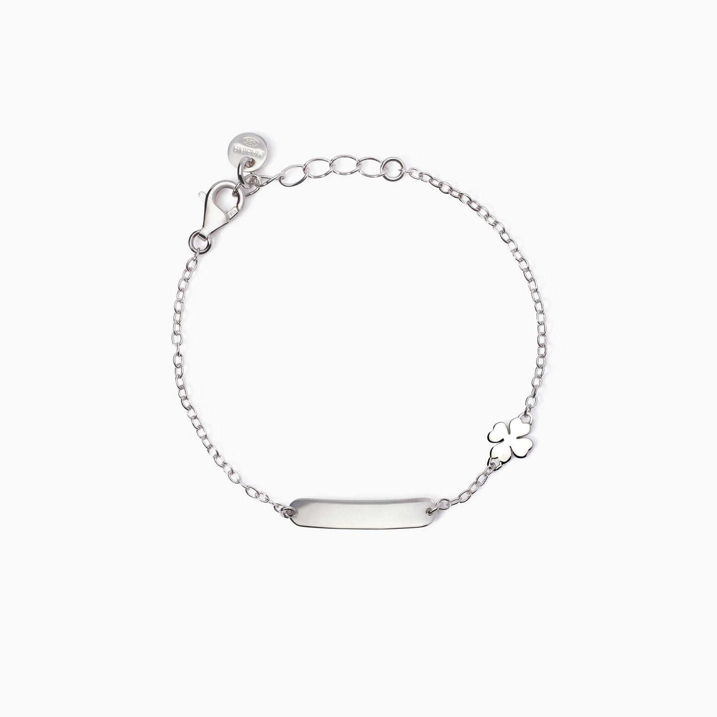 Bracciale Bambini Lucky-Tag Con Quadrifoglio E Targhetta Incidibile 533911