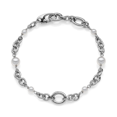 Bracciale in Argento con Perle Bianche 724YHW3243170