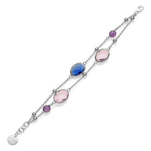 Bracciale con Pietre Rosa e Blu 014EXB0014000