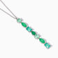 Girocollo Santorini con Fusion Stone Glass Verde Pendente 553737