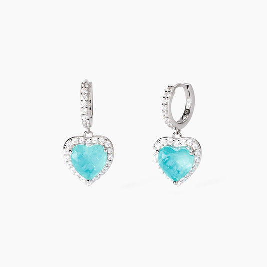 Orecchini non Sarà un'Avventura in Argento con Glass Azzurro 563812