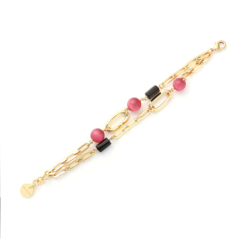 Bracciale Gipsy con Sfere Rosa 000EXB5214000