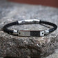 Bracciale Uomo Moody Nero e Acciaio SQH58