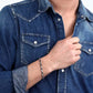 Bracciale Uomo Basic con Pietra in Ematite Blu SZS98