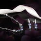 Set Collana e Orecchini con Cristalli Azzurri e Blu SAVY25