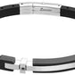 Bracciale Uomo HiTeck Acciaio e Nero UHB093