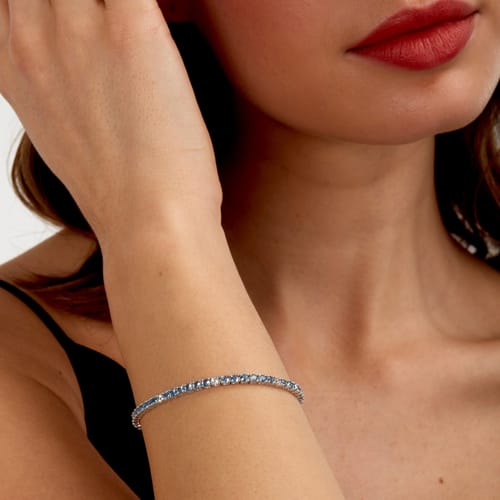 Bracciale Tesori Tennis con Zirconi Blu SAIW182