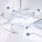 Collana Tesori con Pietra Blu a Cuore SAIW159