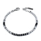 Bracciale Uomo con Agata Nera e Ematite ABR686N