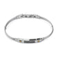 Bracciale Uomo con Cubic Zirconia Nera Incastonati ABR691