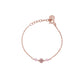 Bracciale Rosata con Quadrifoglio e Cristalli Rosa BR-016 BM2