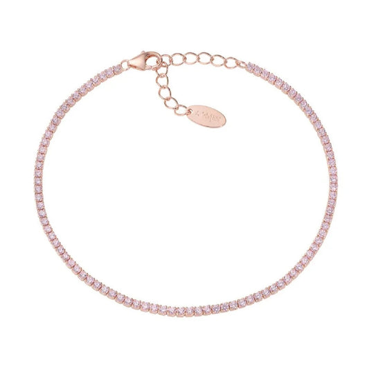 Bracciale Tennis con Zirconi Rosa BT1RRO17