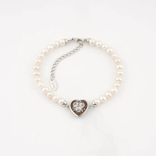 Bracciale Ballet con Perle Bianche 5mm B4P-B 03