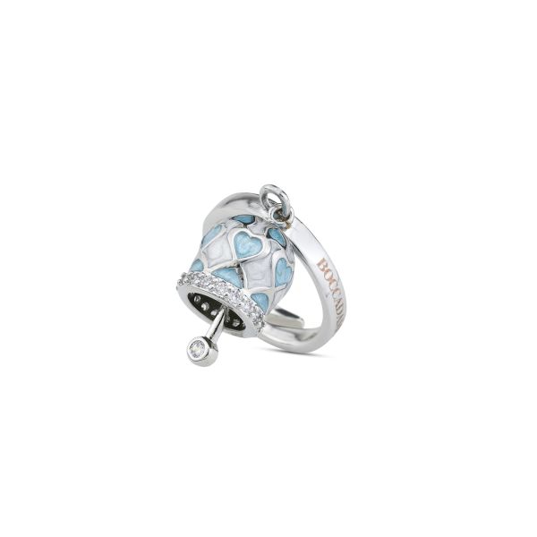 Anello con Campanella Portafortuna Azzurra CL/AN01