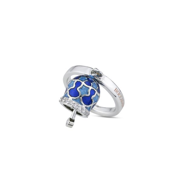 Anello con Campanella Portafortuna Blu e Azzurro CL/AN03