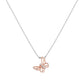 Collana Farfalla Rosè con Zirconi CLBUBRBZ