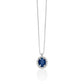 Collier Gemme Preziose con Diamanti e Zaffiro Blu CLD4088