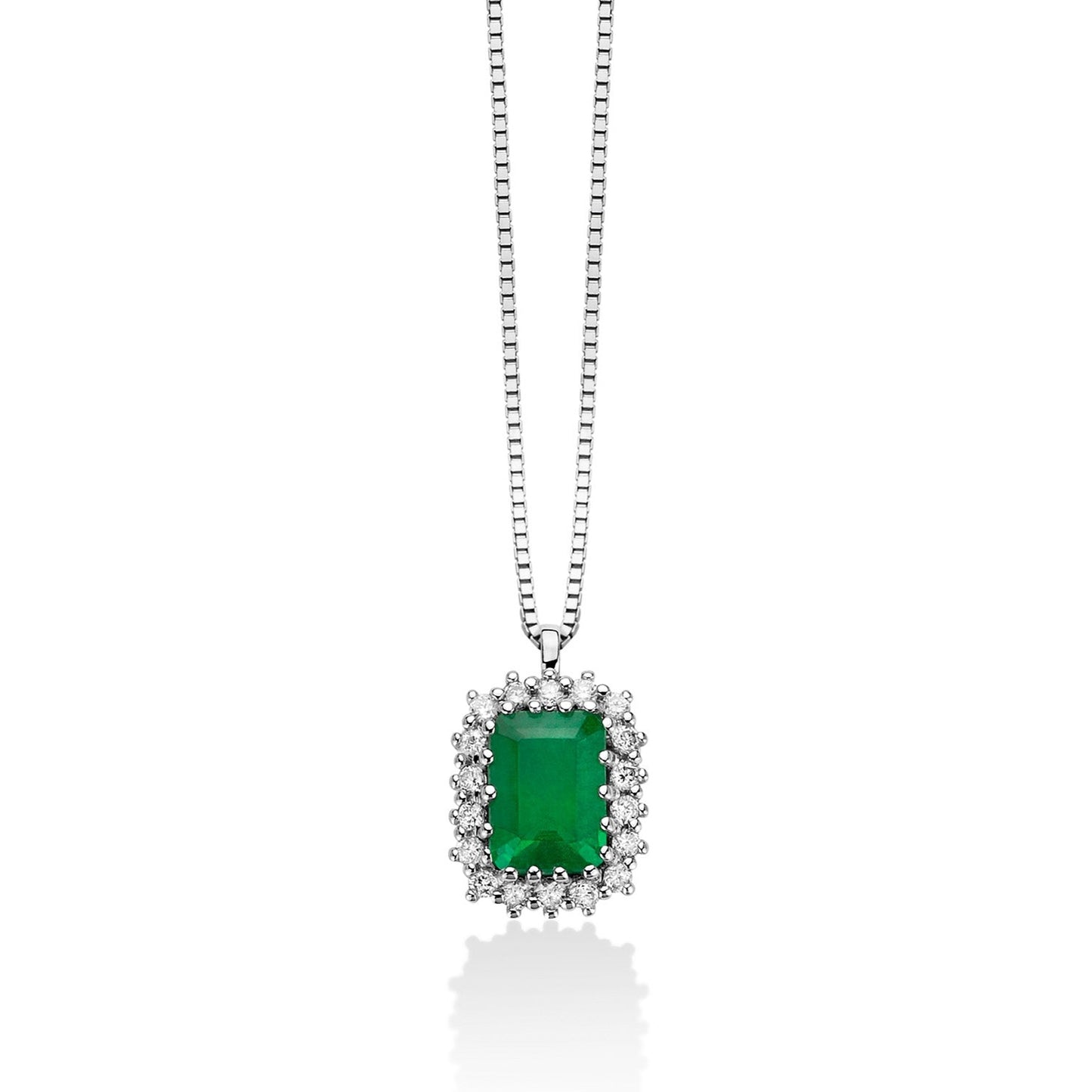 Collier con Diamanti e Smeraldo CLD4232
