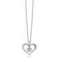 Collier con Cuore e Diamante Naturale CLD4670X