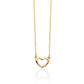 Collana Dorata con Cuore e Diamante CLD4687X