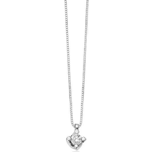 Collier con Diamante Tondo CLD5065-005G7