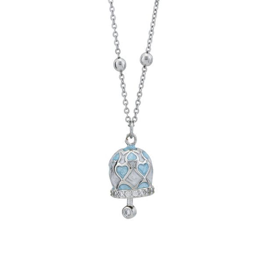 Collana con Campanella Portafortuna Azzurra CL/GR09