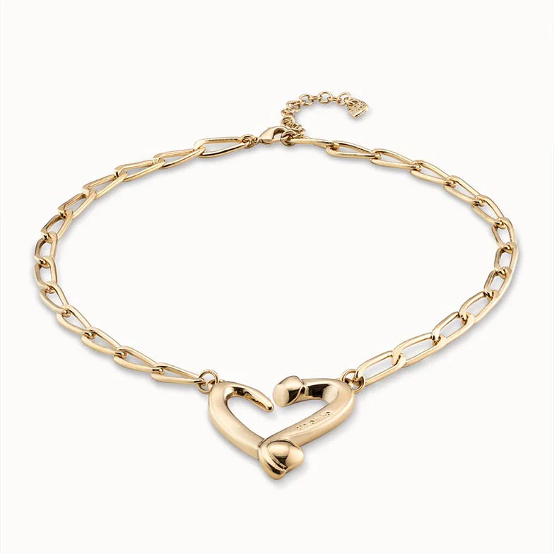 Collar Loved Dorado con Corazón COL1804ORO0000U