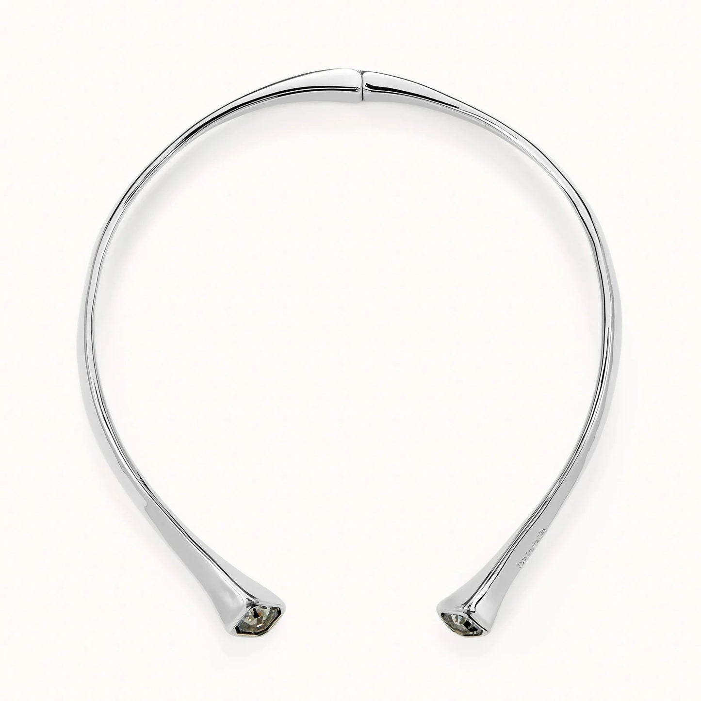 Collana Argentata Sterling con Cristallo Bianco COL1953BLNMTL0U