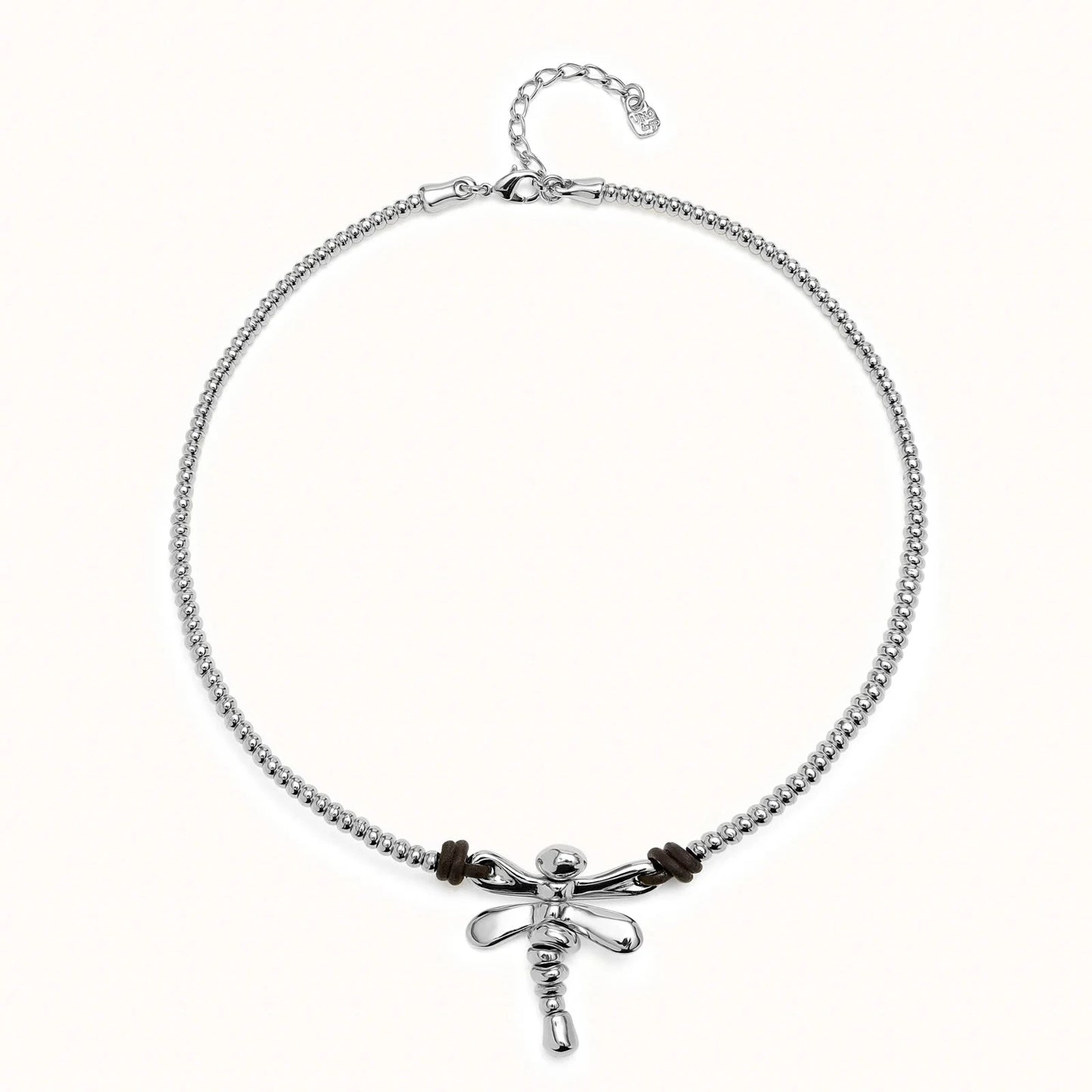 Collana Corta Argentata Sterling con Libellula Centrale COL1960MTL0000U