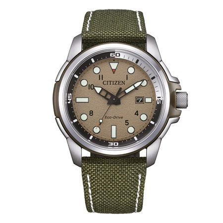 Orologio Uomo Of Sea Land Acciaio e Verde AW-1801-19X