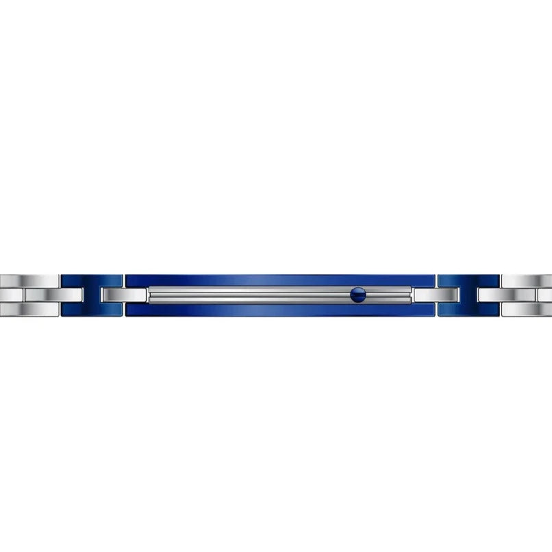 Bracciale Uomo Hi-Teck Acciaio e Blu EHB219