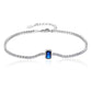 Bracciale Tennis con Zirconi Bianchi e Zaffiro EVBR06000003