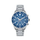 Orologio Uomo Overhand Acciaio e Blu EW0715