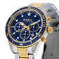 Orologio Uomo Sail Chrono Acciaio, Dorato e Blu EW0744