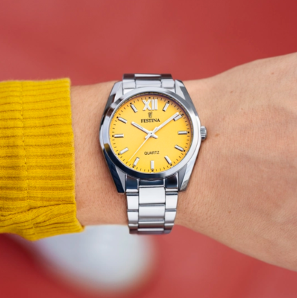 Orologio Donna Alegria Acciaio e Giallo F20622/G