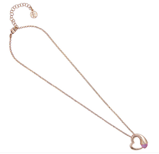 Collana con Cuore Piccolo e Cristallo Morganite KGR035RH