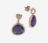 Pendientes Rosy con Cristal Morado XOR686A