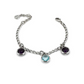 Bracciale con Cristallo Acquamarina e Ametista XBR994P