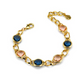 Bracciale Dorato con Cristalli Blu Zaffiro e Pesca XBR996DZ