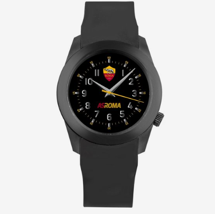 AS Roma Reloj de hombre de silicona negra P-RN473UN2